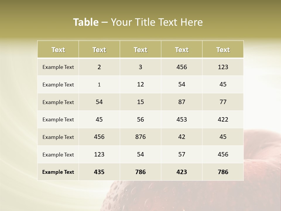 Purity Delicious Fruity PowerPoint Template