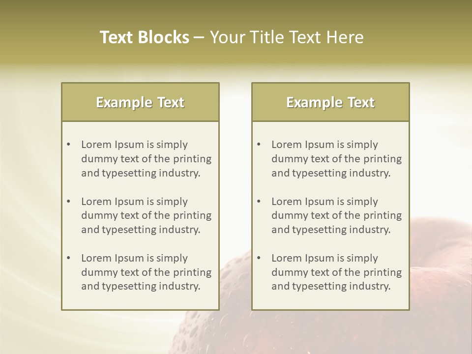 Purity Delicious Fruity PowerPoint Template