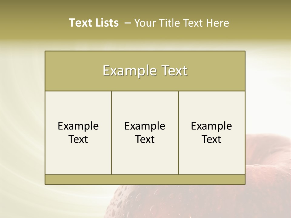 Purity Delicious Fruity PowerPoint Template