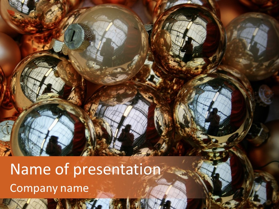 Festive Silver Gold PowerPoint Template