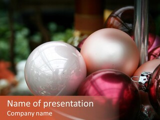 Silver Holiday Gloss PowerPoint Template