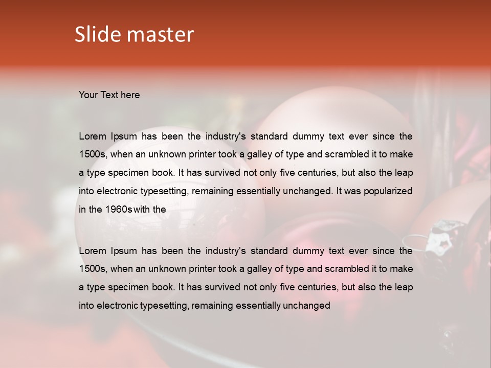 Silver Holiday Gloss PowerPoint Template