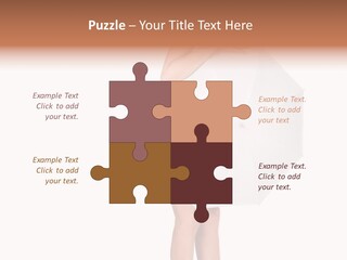 Clothing Model Leg PowerPoint Template