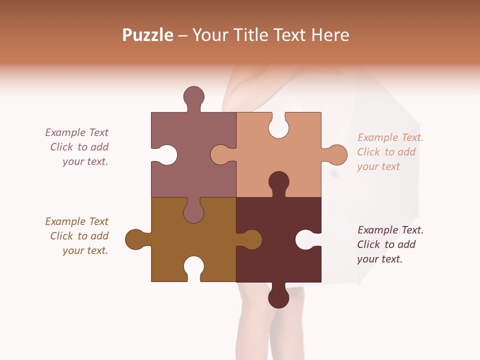 Clothing Model Leg PowerPoint Template