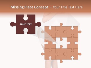 Clothing Model Leg PowerPoint Template