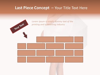 Clothing Model Leg PowerPoint Template