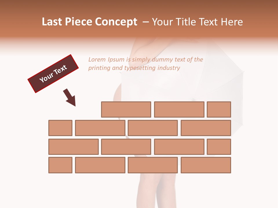 Clothing Model Leg PowerPoint Template