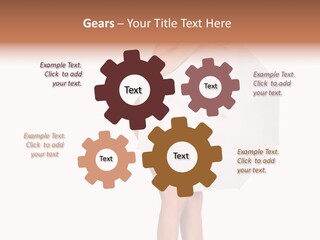 Clothing Model Leg PowerPoint Template