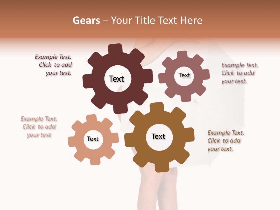 Clothing Model Leg PowerPoint Template