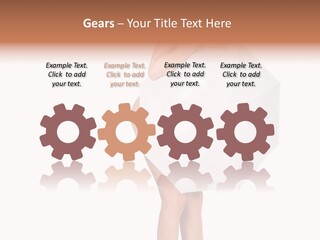 Clothing Model Leg PowerPoint Template
