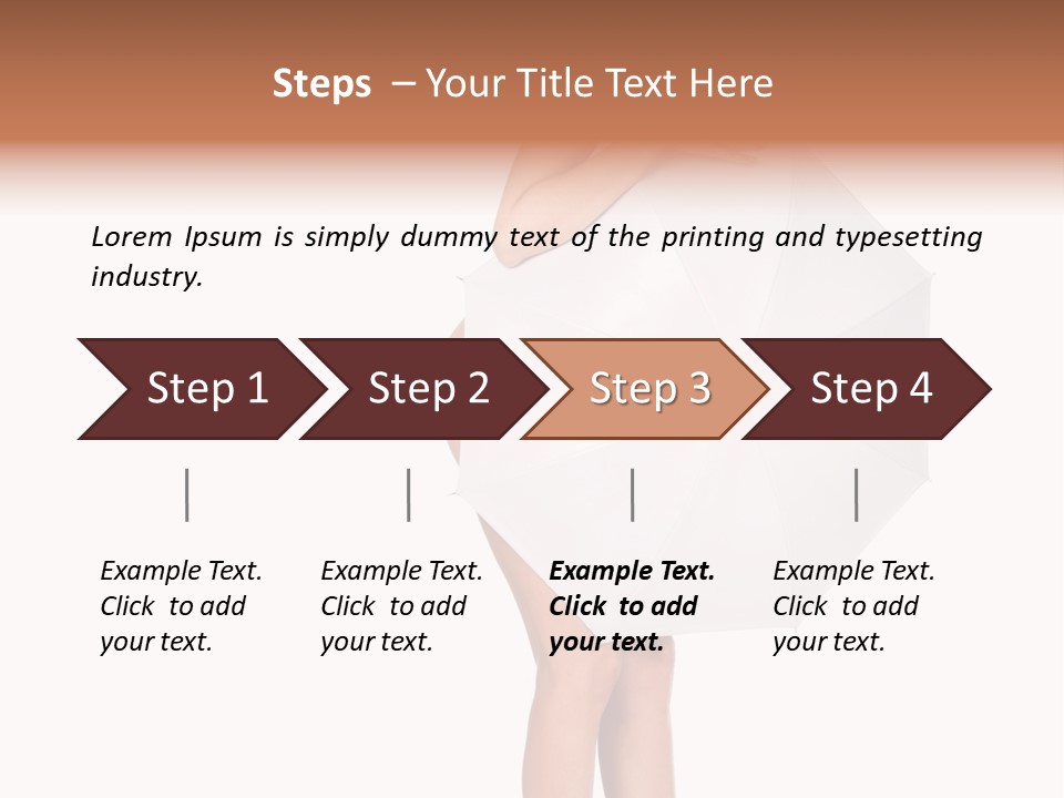 Clothing Model Leg PowerPoint Template