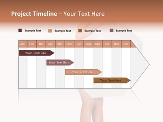 Clothing Model Leg PowerPoint Template