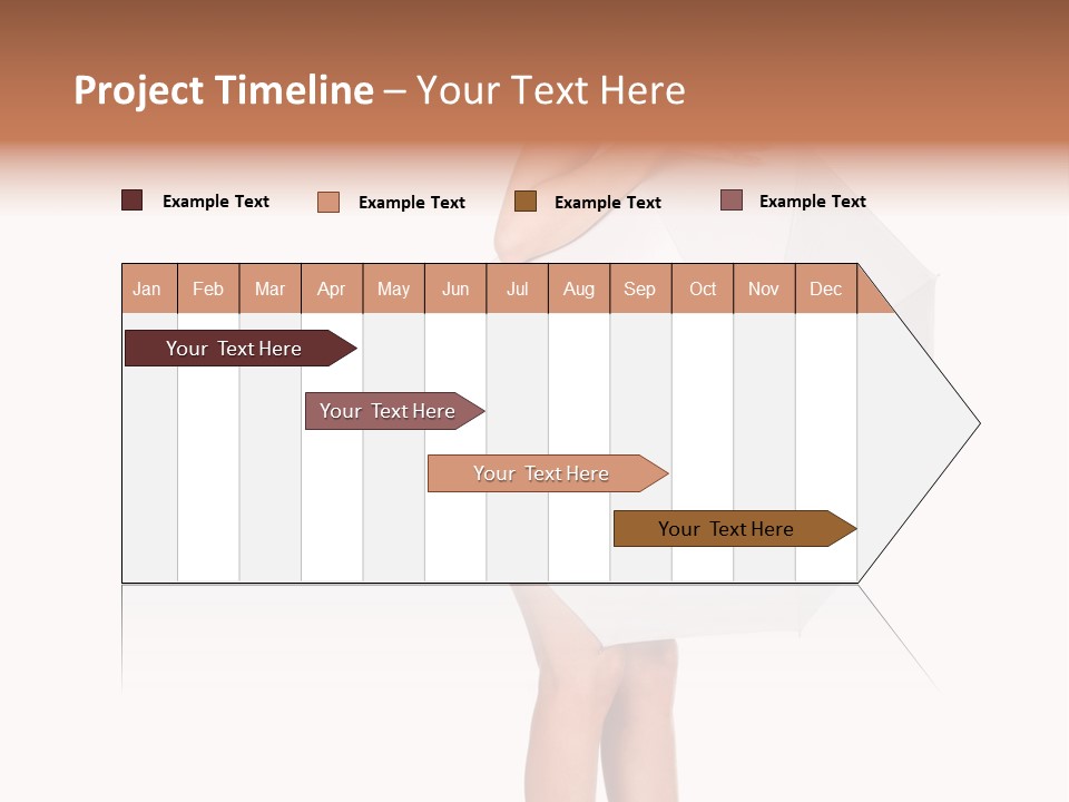 Clothing Model Leg PowerPoint Template