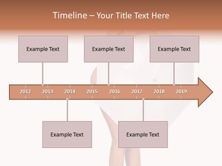 Clothing Model Leg PowerPoint Template