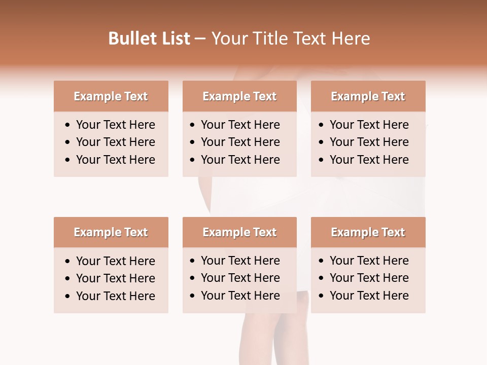 Clothing Model Leg PowerPoint Template