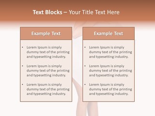Clothing Model Leg PowerPoint Template