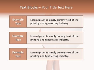 Clothing Model Leg PowerPoint Template