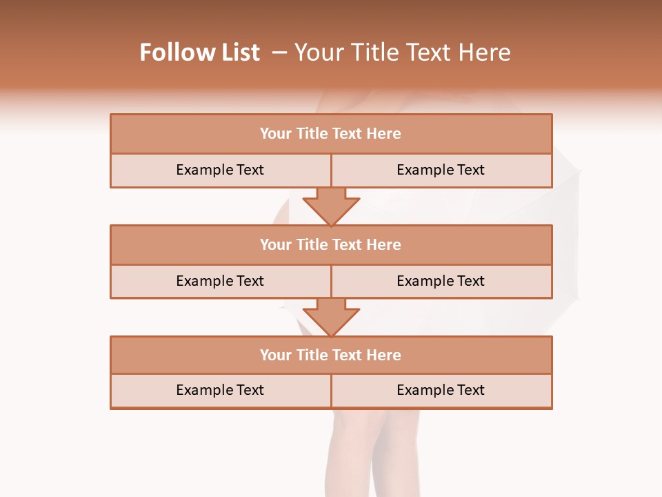 Clothing Model Leg PowerPoint Template