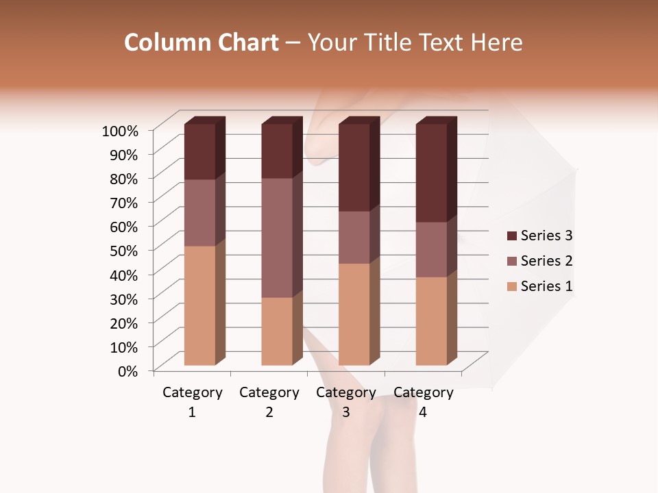 Clothing Model Leg PowerPoint Template