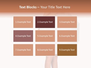 Clothing Model Leg PowerPoint Template