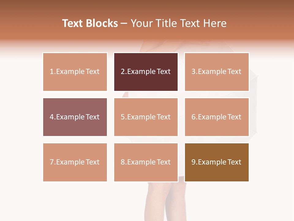 Clothing Model Leg PowerPoint Template