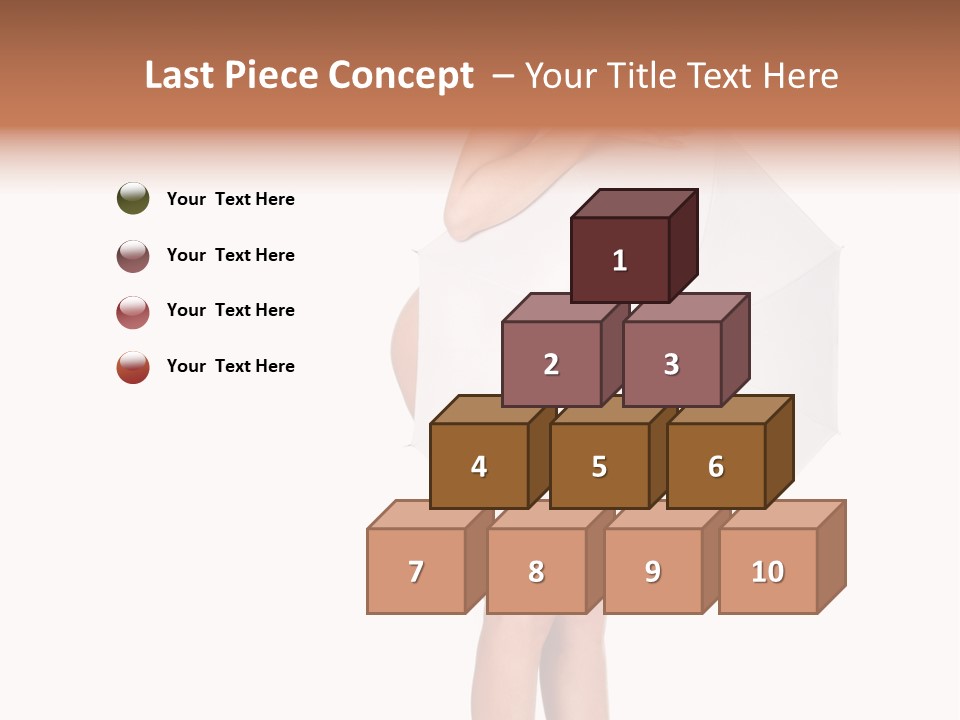 Clothing Model Leg PowerPoint Template