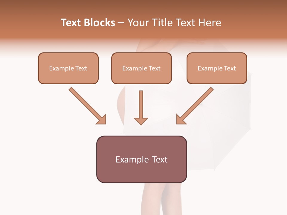 Clothing Model Leg PowerPoint Template