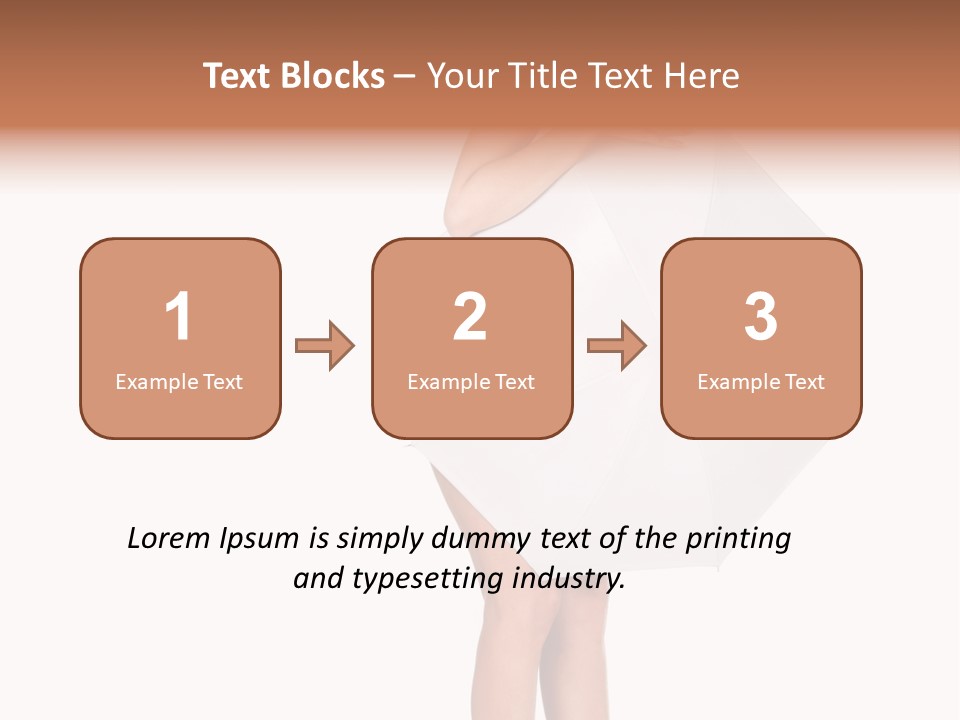 Clothing Model Leg PowerPoint Template