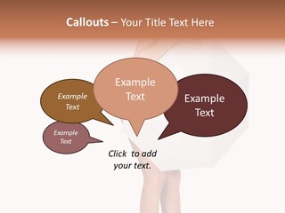 Clothing Model Leg PowerPoint Template
