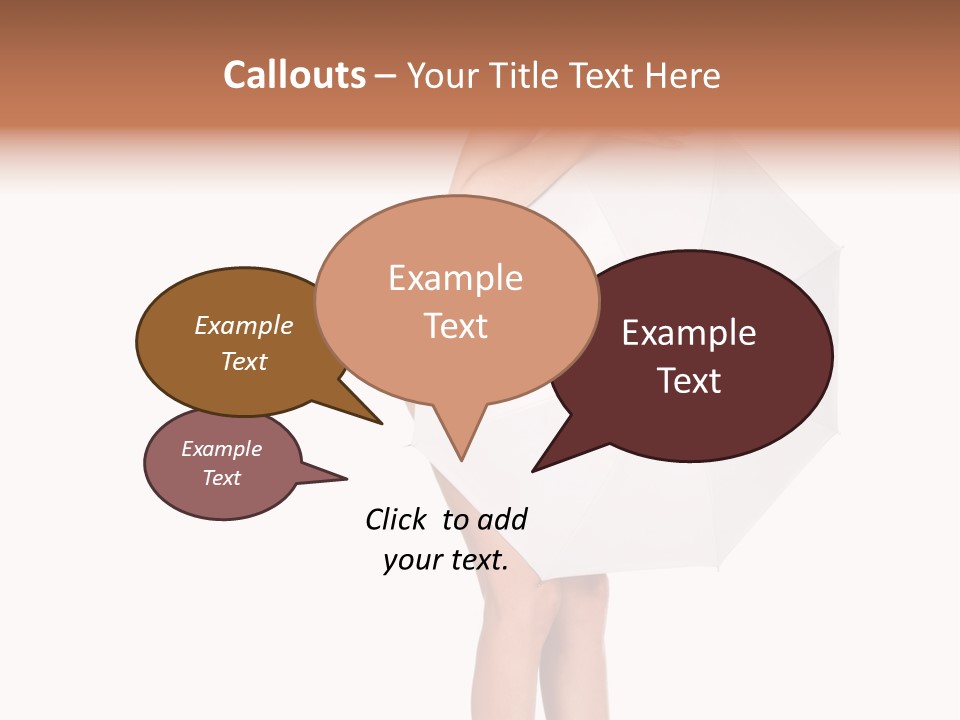 Clothing Model Leg PowerPoint Template