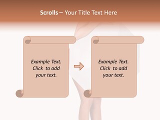 Clothing Model Leg PowerPoint Template