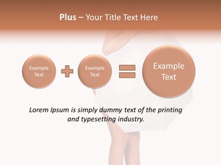 Clothing Model Leg PowerPoint Template