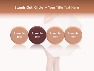 Clothing Model Leg PowerPoint Template