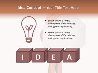 Clothing Model Leg PowerPoint Template
