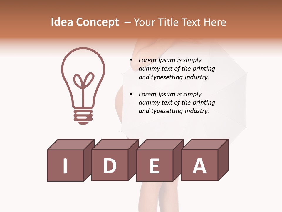 Clothing Model Leg PowerPoint Template
