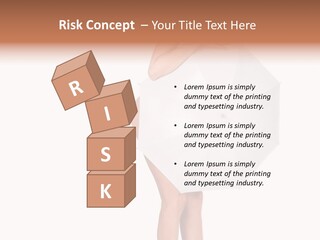 Clothing Model Leg PowerPoint Template