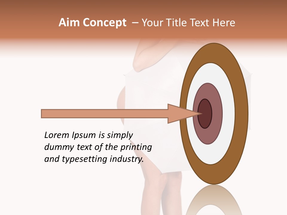 Clothing Model Leg PowerPoint Template