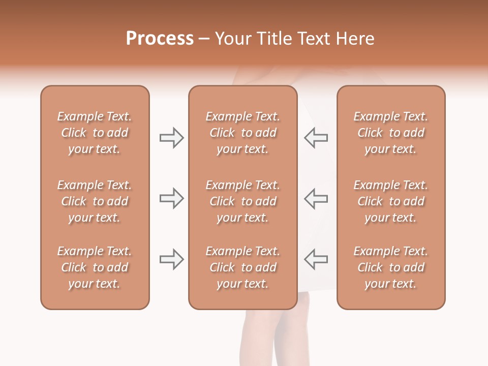 Clothing Model Leg PowerPoint Template