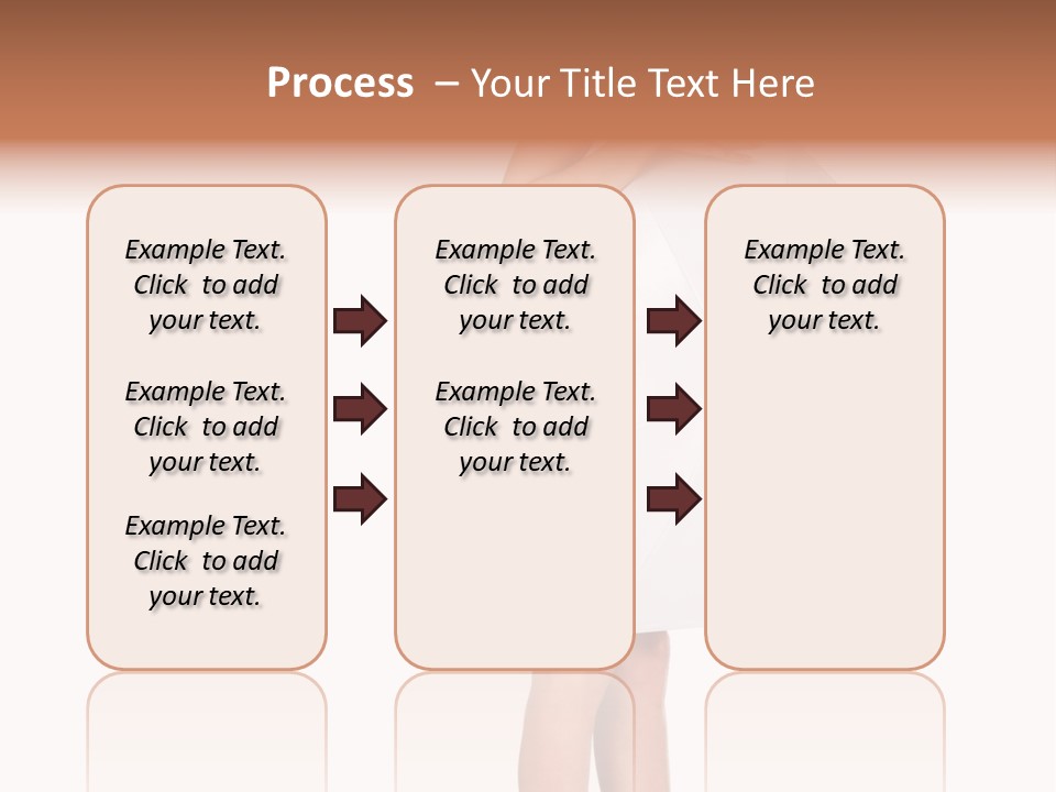 Clothing Model Leg PowerPoint Template