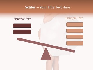Clothing Model Leg PowerPoint Template