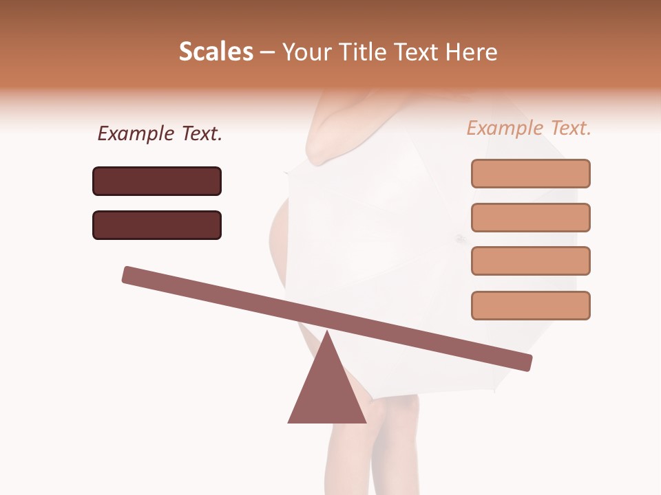 Clothing Model Leg PowerPoint Template