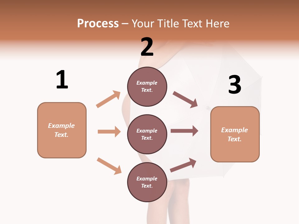 Clothing Model Leg PowerPoint Template