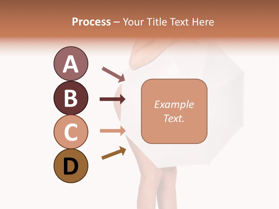 Clothing Model Leg PowerPoint Template