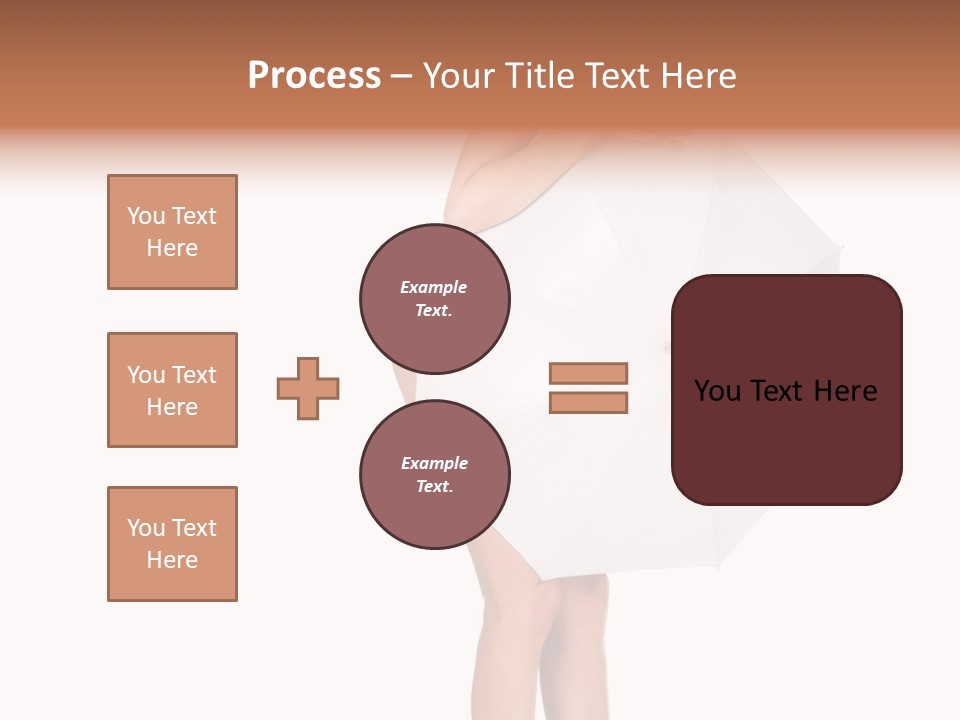 Clothing Model Leg PowerPoint Template