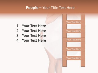 Clothing Model Leg PowerPoint Template