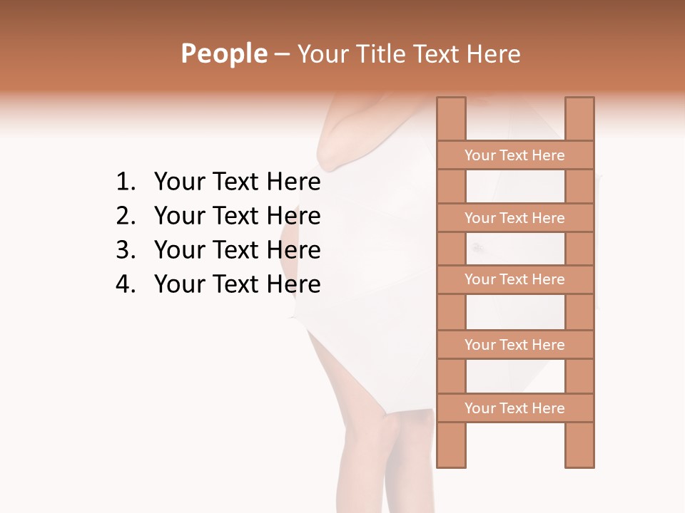 Clothing Model Leg PowerPoint Template