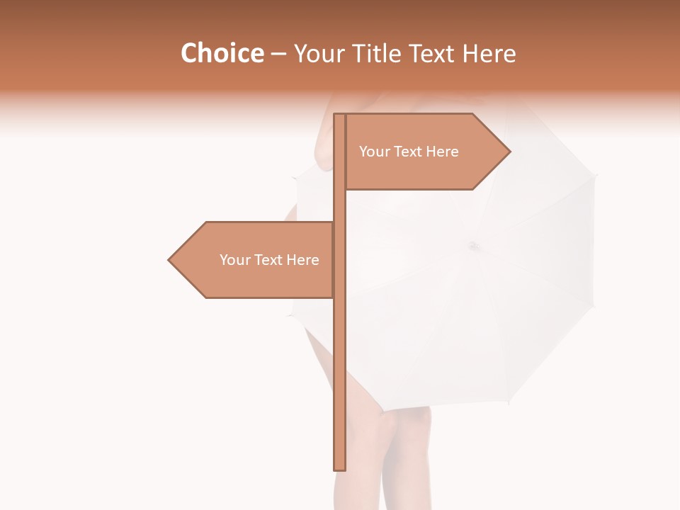 Clothing Model Leg PowerPoint Template