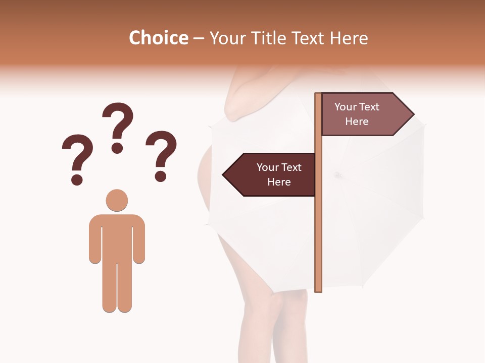 Clothing Model Leg PowerPoint Template