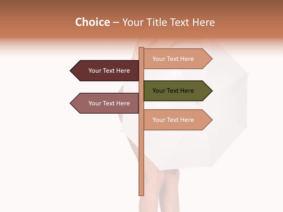 Clothing Model Leg PowerPoint Template