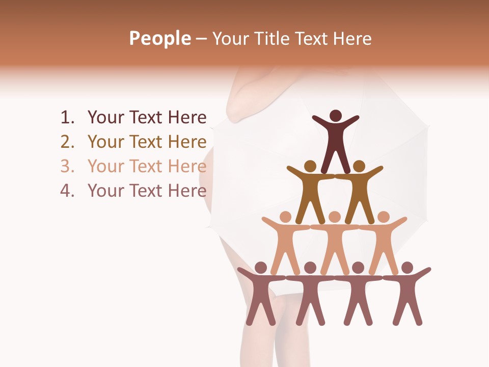 Clothing Model Leg PowerPoint Template